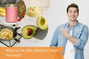The image shows soft foods ideal for post-wisdom teeth removal