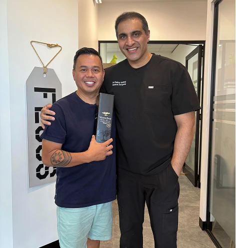 Baulkham Hills Dentist smiling with a patient