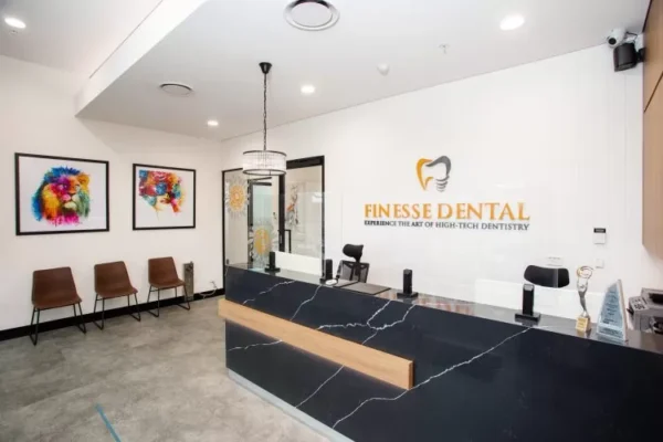 Finesse Dental Front Desk modern interior