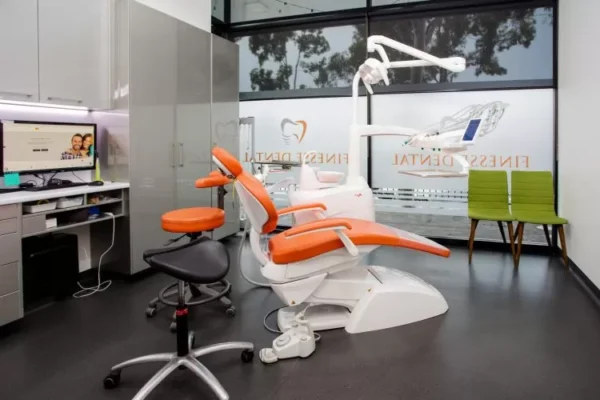 Clinic dental orange chair