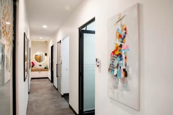 Finesse Dental modern interior hallway