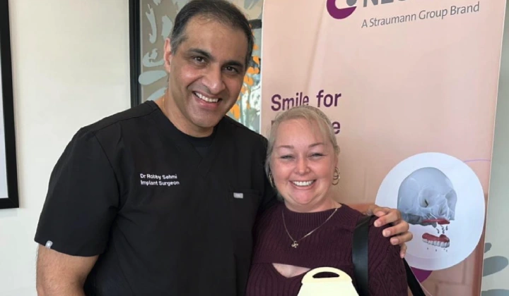 Dr Robby with the Client - Dental Implant
